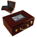 Glossy Wood Poker Chip Case (500 Chip Capacity)